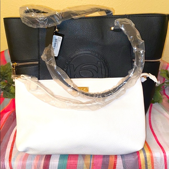 bebe Handbags - Large Tote w/BeBe Pouch